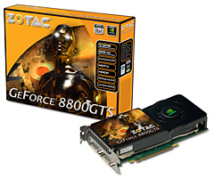 ZOTACAlbatronXFXͻָGeForce 8800 GTS 512ܥɤȯɽ