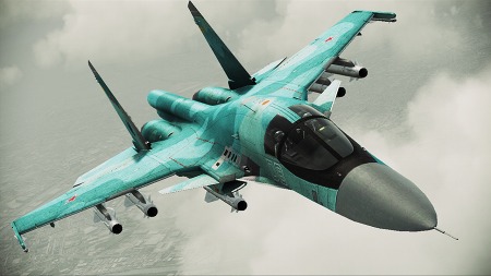 #020Υͥ/ACE COMBAT ASSAULT HORIZONסƮ1ƤǺܡSu-47 BerkutסSu-34 Fullbackפʤɷ4γפǧ褦