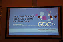 #002Υͥ/gamescomͣΥ䥮Goat SimulatorפϤʤޤƤޤäΤ򶵤Ƥ륻åGDC Europe 2014Ǽ»