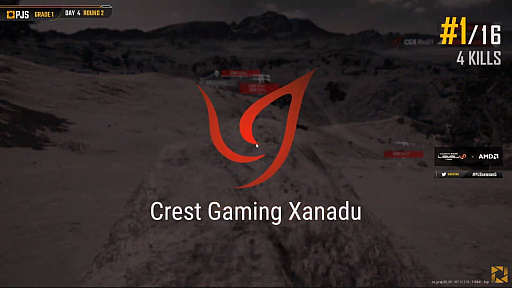 PUBG JAPAN SERIESSeason5 Grade1 Day4ݡȡCrest Gaming Xanadu3٤Υɥ󾡤