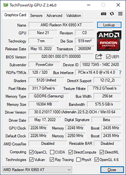 #003Υͥ/AMDǾ̤GPURadeon RX 6950 XTפϡGeForce RTX 3090廊Τ PowerColorΡRED DEVIL RX 6950 XTפǳǧƤߤ